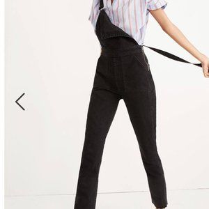 Madewell Black Lunar Criss Cross Overalls